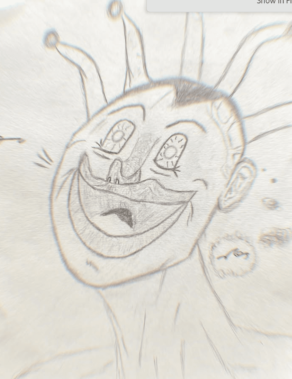 Whimsical creature sketch